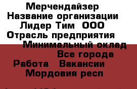 Мерчендайзер › Название организации ­ Лидер Тим, ООО › Отрасль предприятия ­ BTL › Минимальный оклад ­ 17 000 - Все города Работа » Вакансии   . Мордовия респ.
